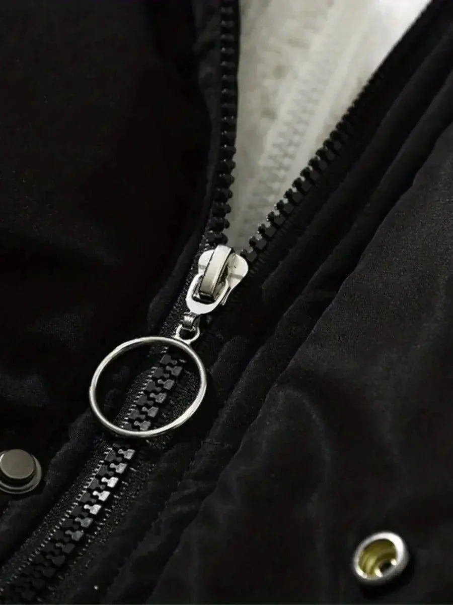 Women's Sherpa-Lined Hooded Quilted Puffer Jacket