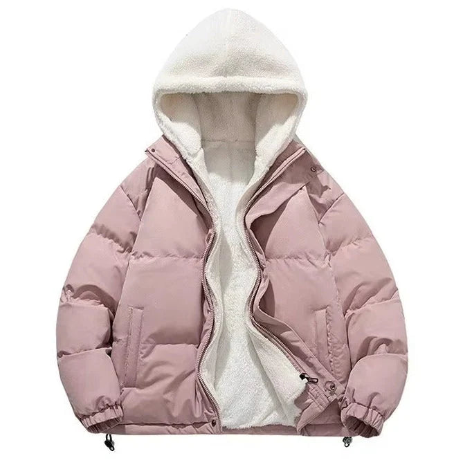 Women's Sherpa-Lined Hooded Quilted Puffer Jacket