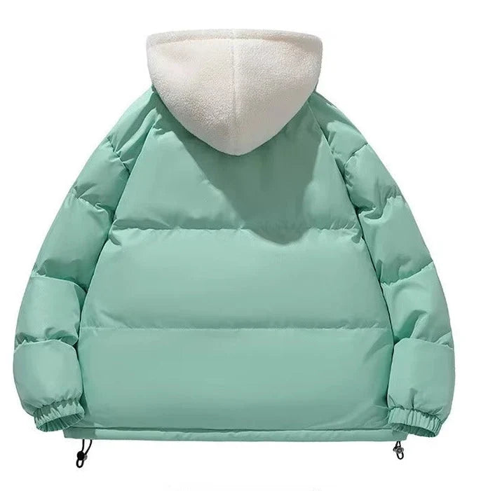 Women's Sherpa-Lined Hooded Quilted Puffer Jacket